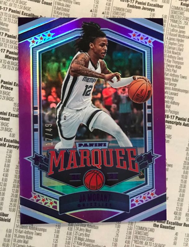 ジャモラント ja morant レアカードを入手しました。４９枚限定！