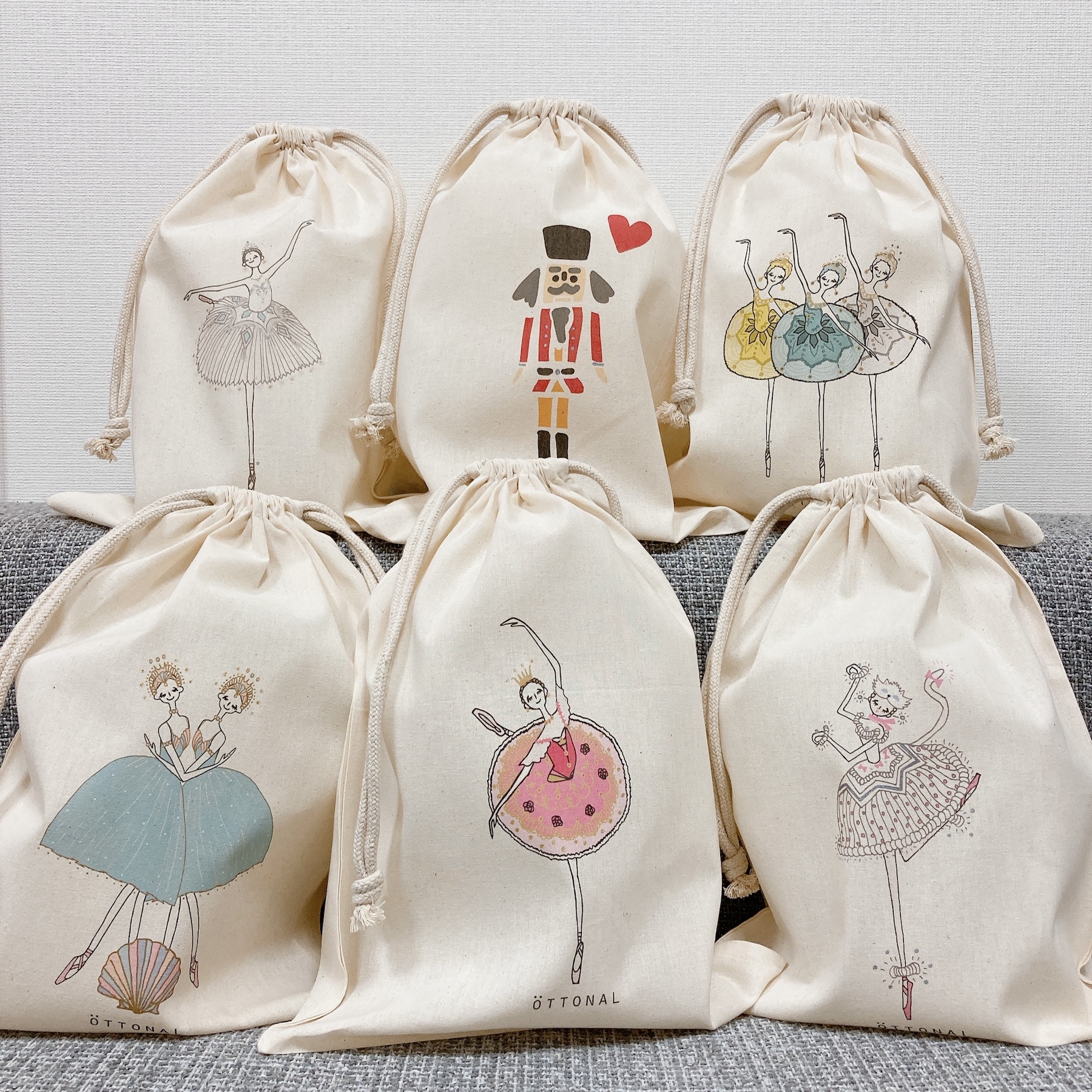 コットン巾着再入荷いたしました!