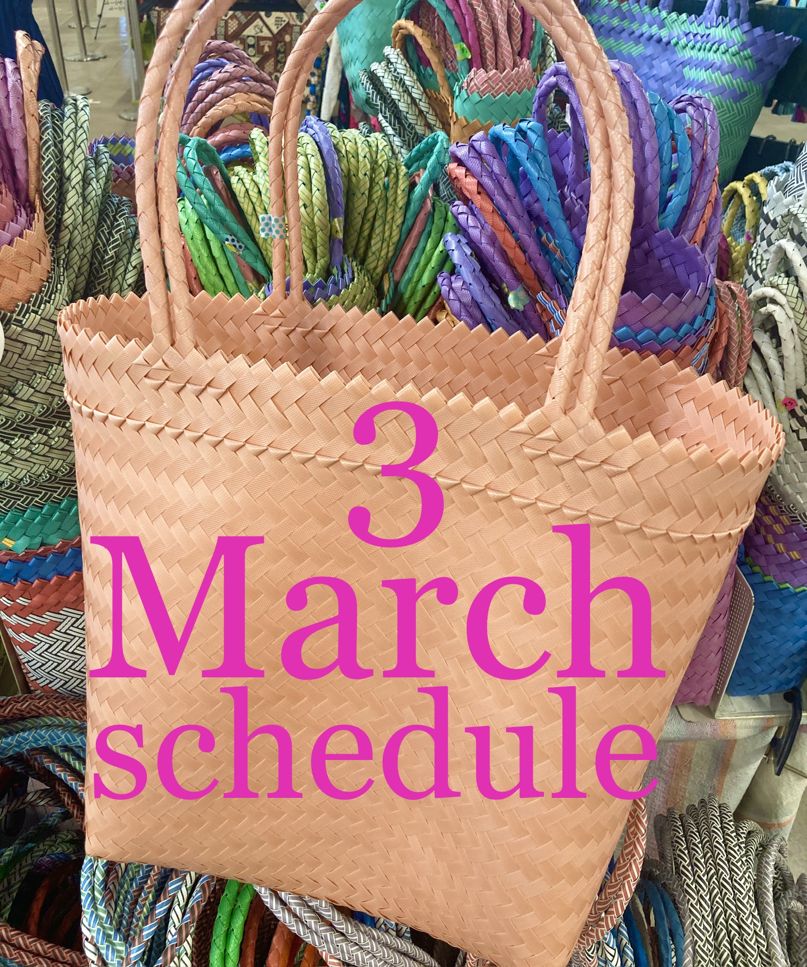 3月イベント出店スケジュールのお知らせです🌸