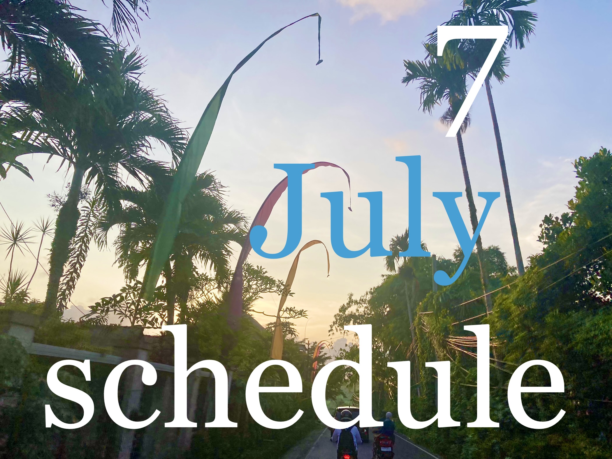 🌴7月イベント出店スケジュールのお知らせです🌴