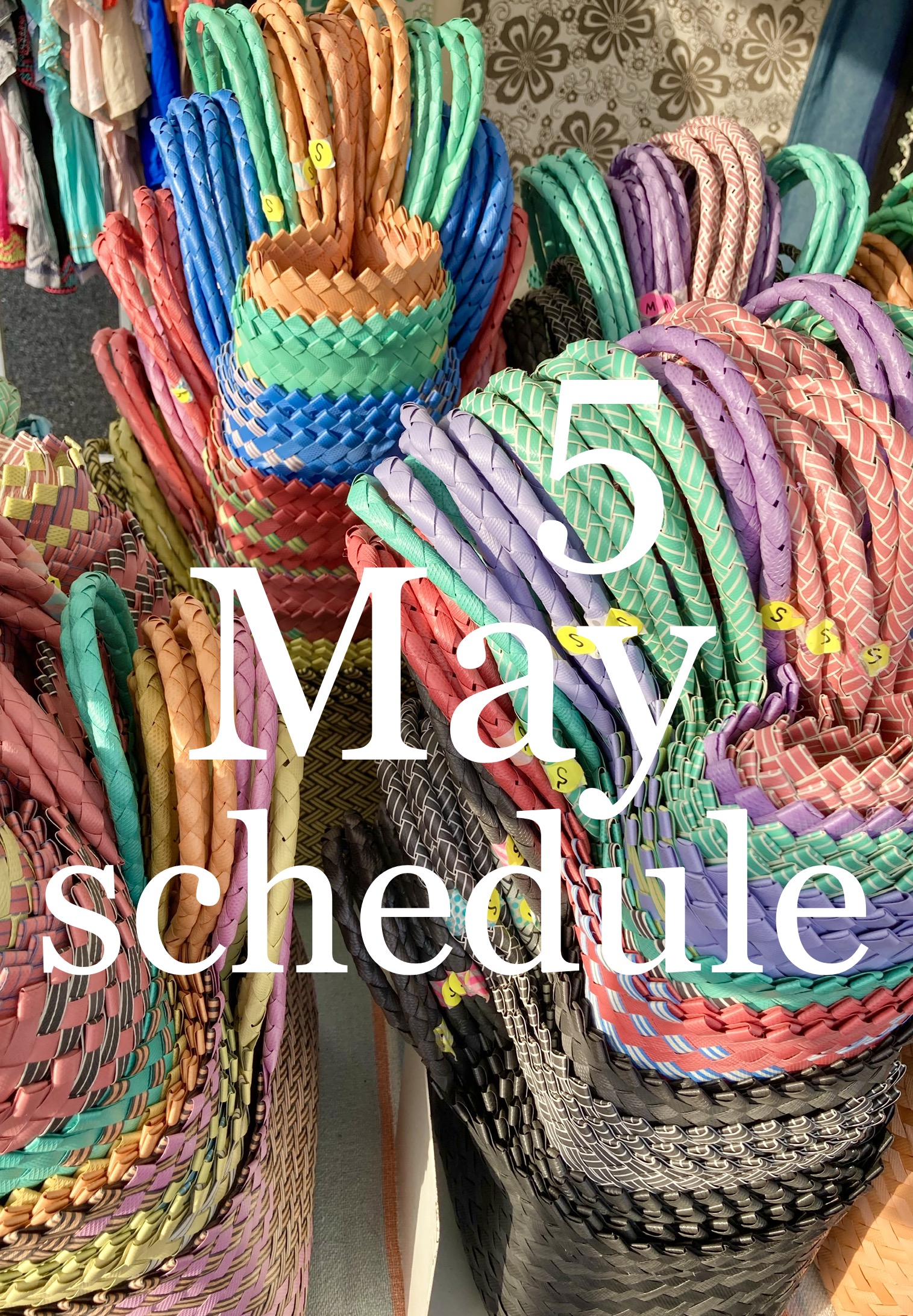 5月出店スケジュールのお知らせです🌼
