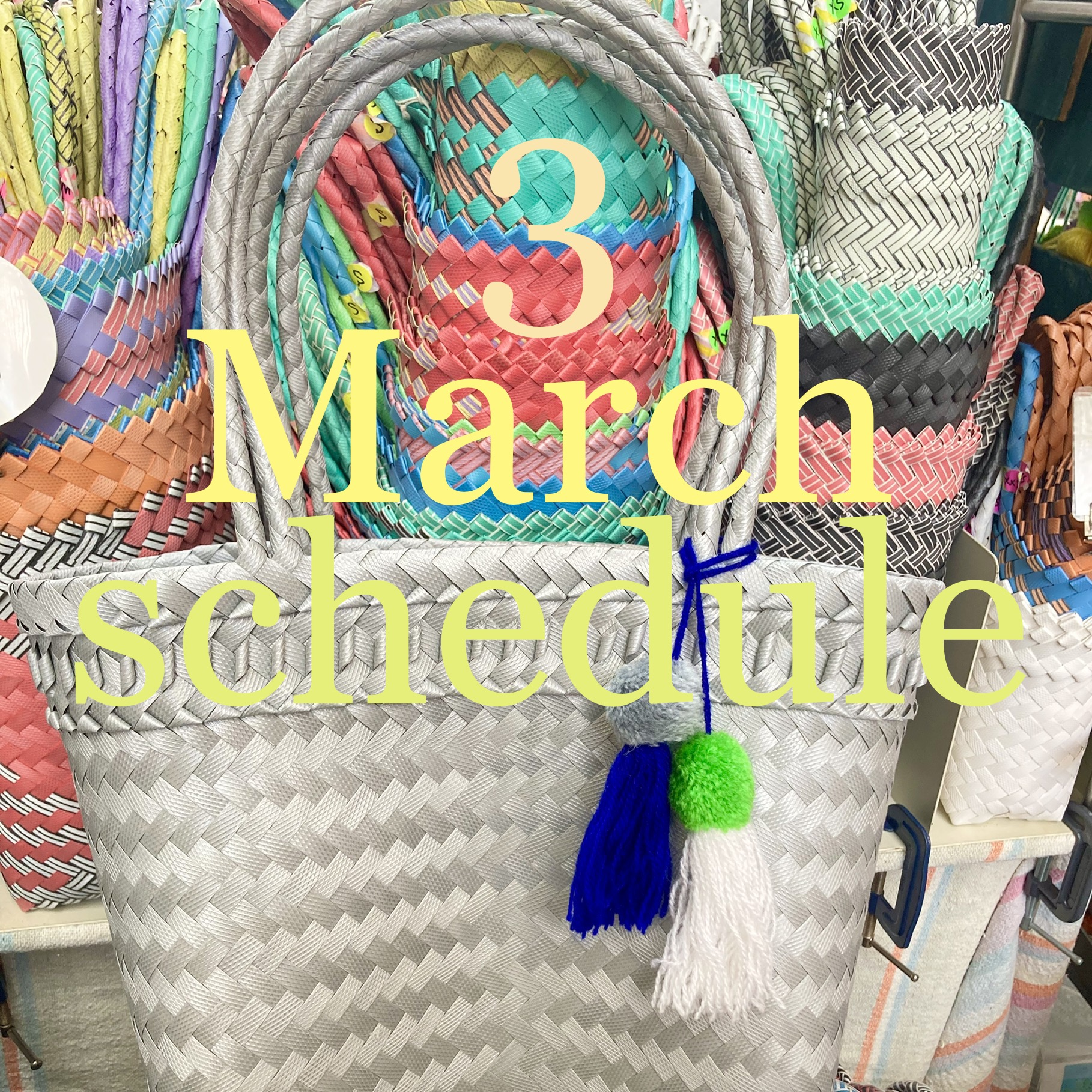 3月出店スケジュールのお知らせです🌸