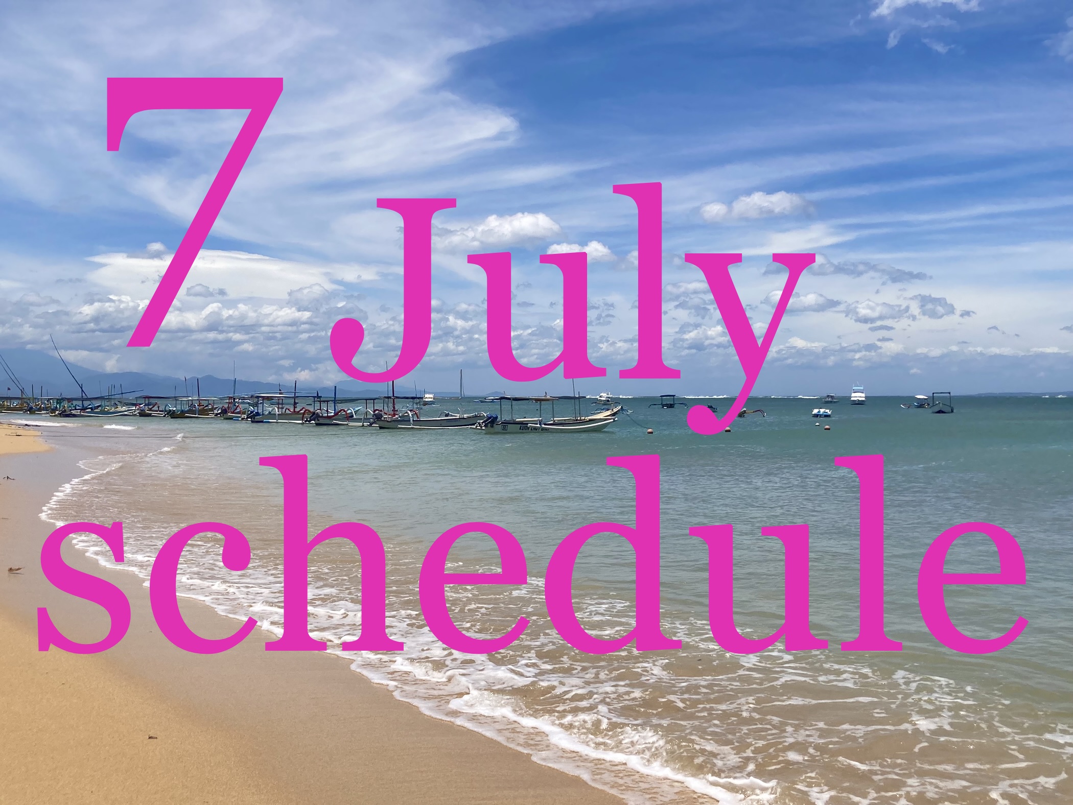7月イベント出店スケジュールのお知らせです🌴