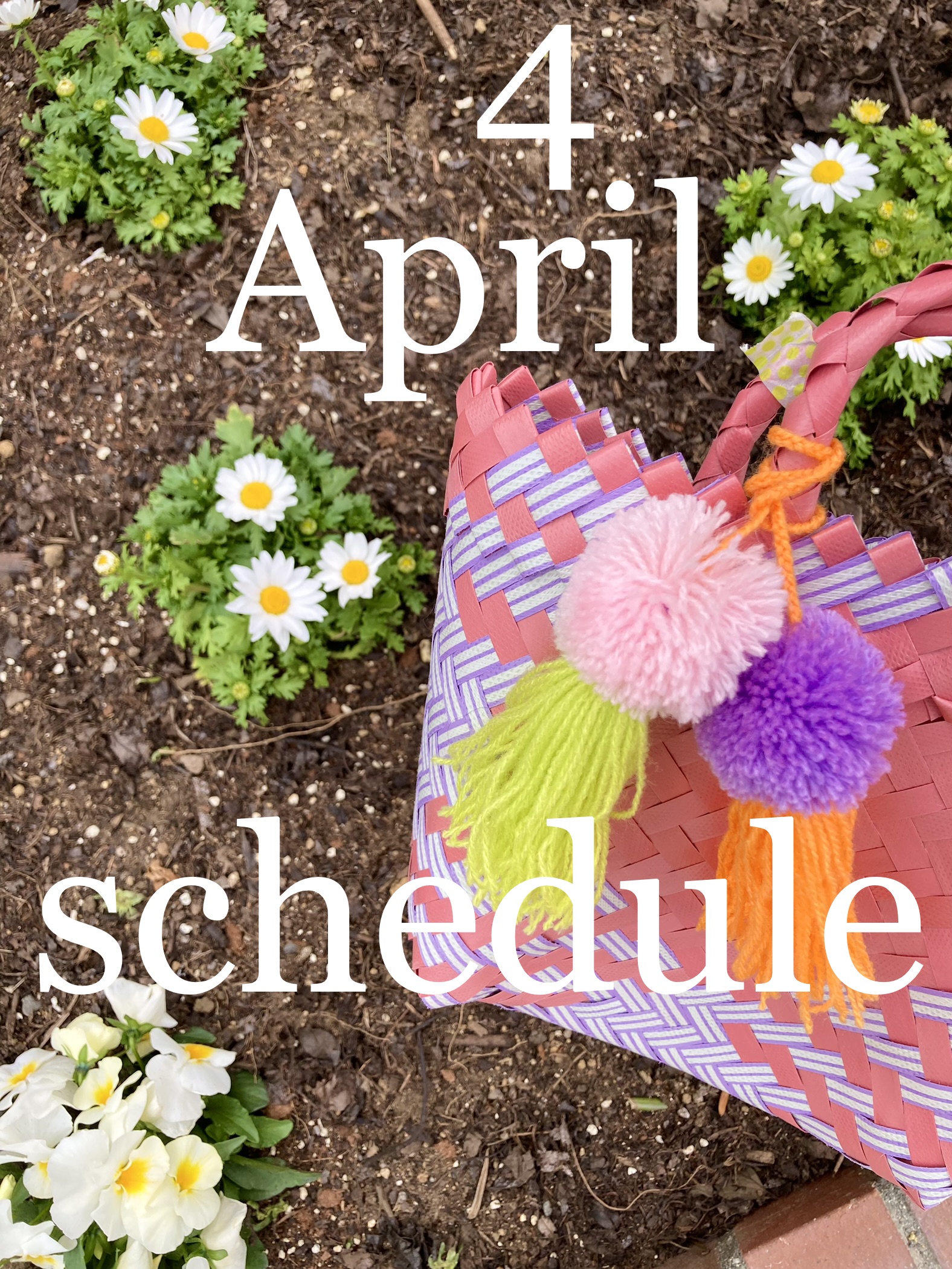 4月出店スケジュールのお知らせです🌸