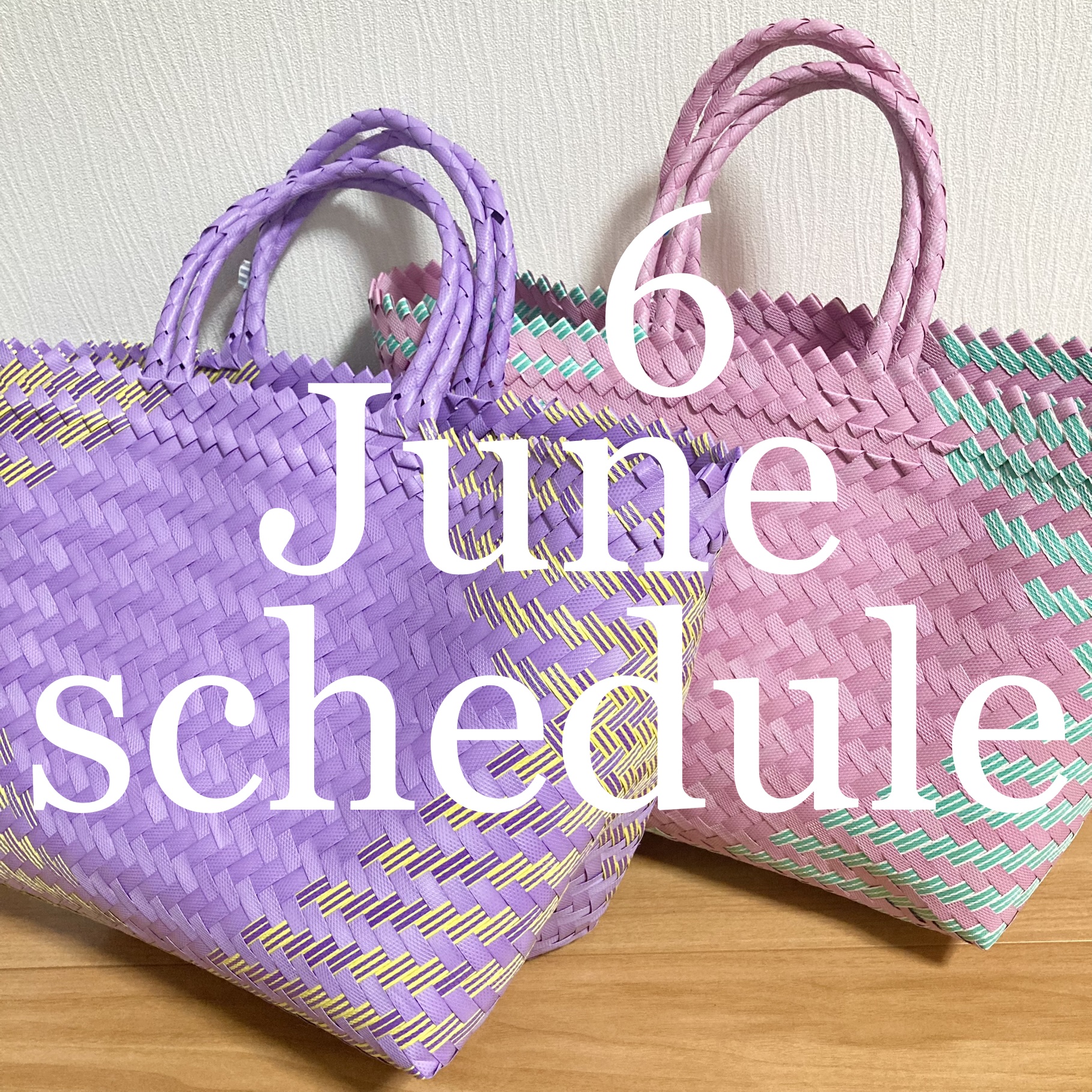 6月イベント出店スケジュールのお知らせです🌼