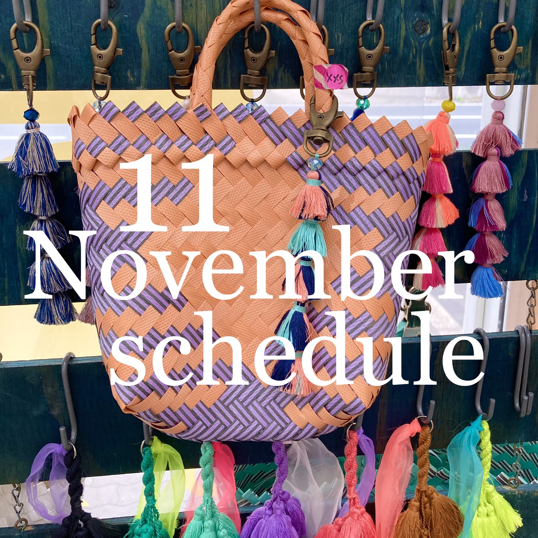 11月出店スケジュールのお知らせです🍁
