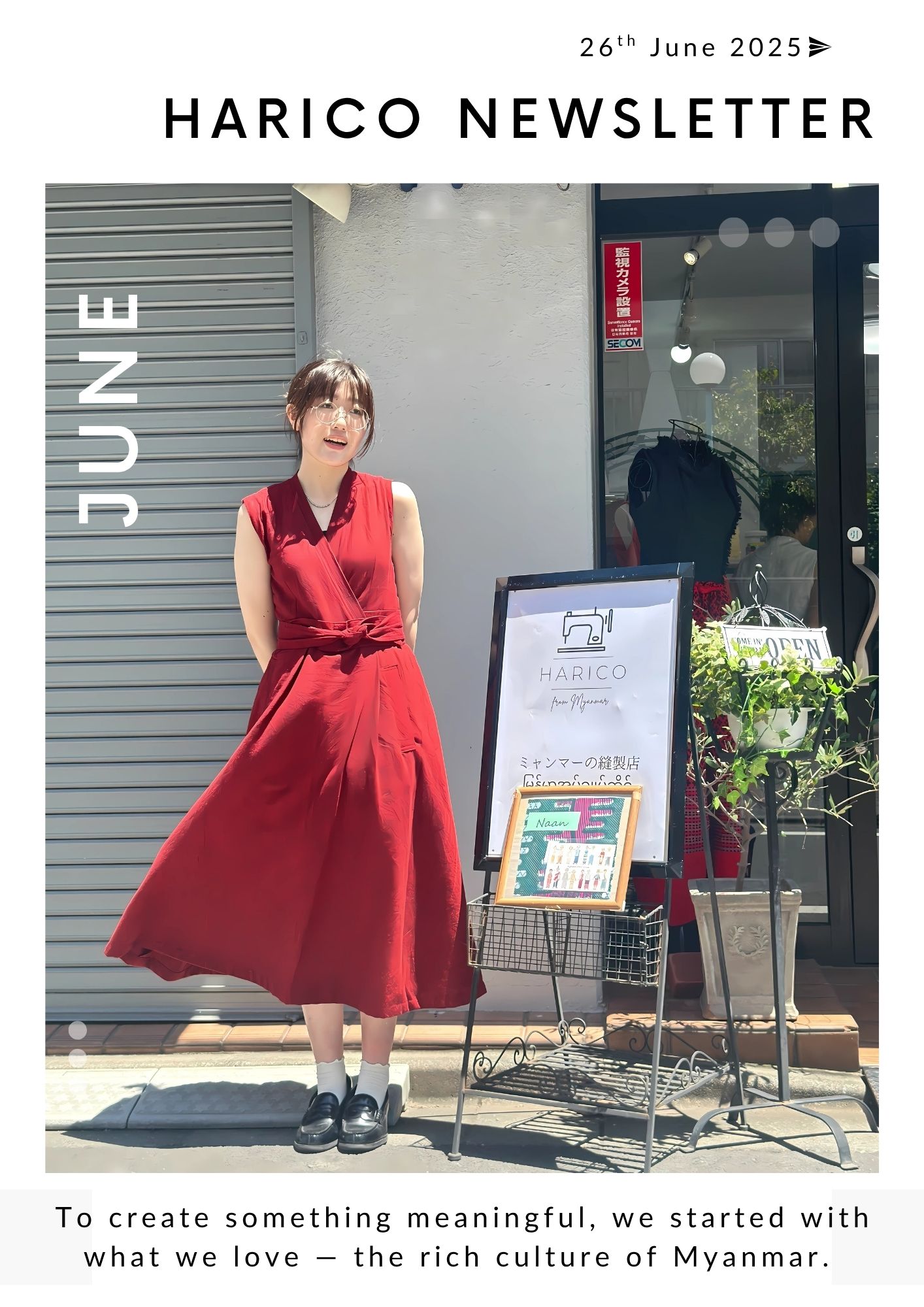 2025年 June Newsletter　6月POP UPのお礼・募金のご報告