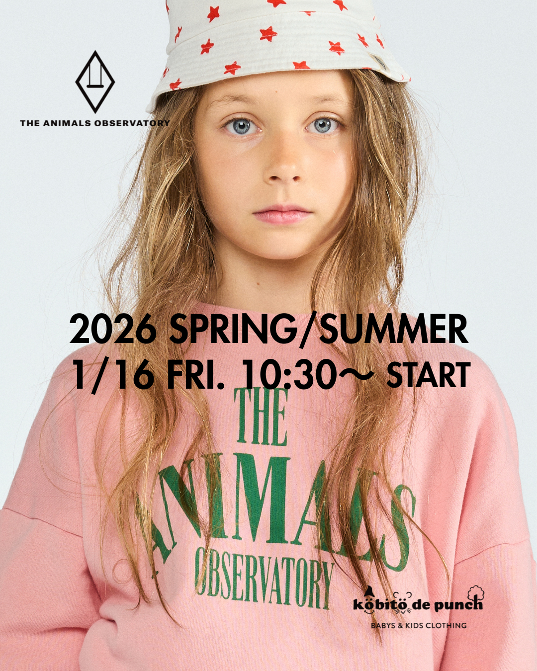 1/16(金)10:30~26SS【THE ANIMALS OBSERVATORY】販売START!