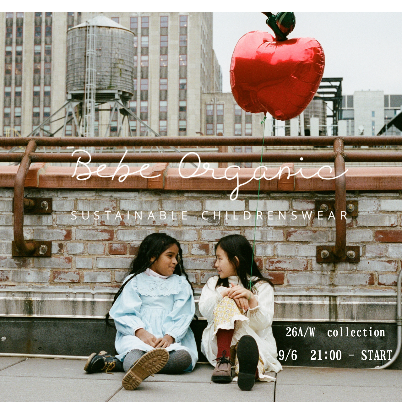 9/6(日)21:00~【Bebe Organic】26AW 販売スタート