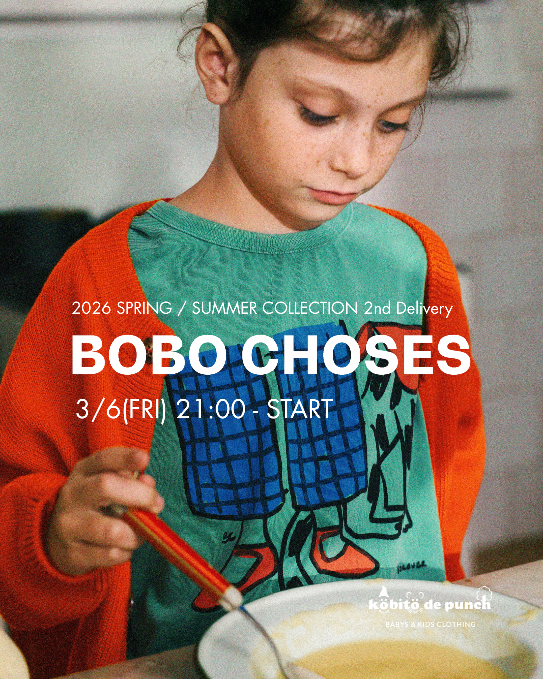 3/6(金)21:00～26SS【BOBOCHOSES】2nd delivery 販売START！