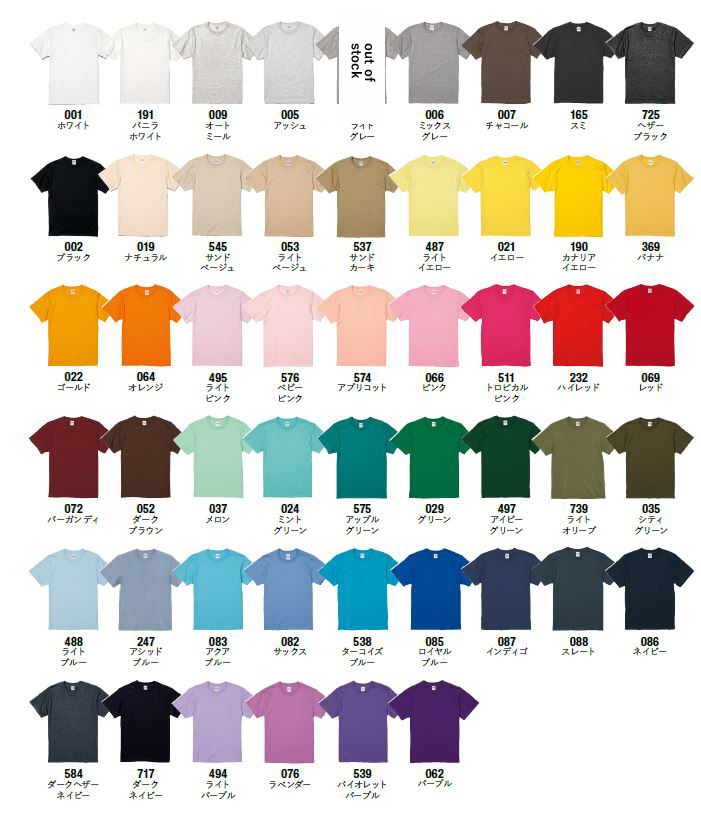Tシャツカラーの変更について