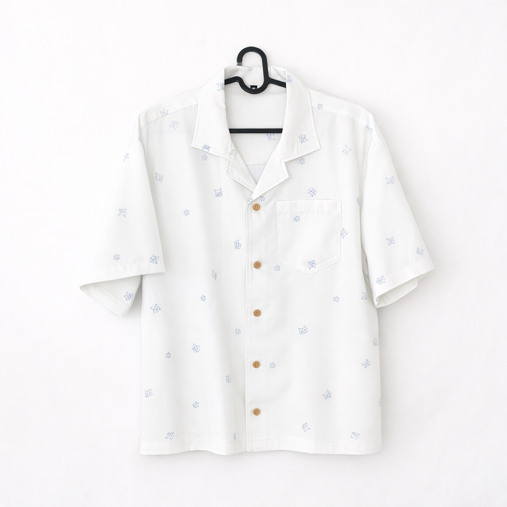 【新商品】猫舞う大人のアロハシャツ、発売します!