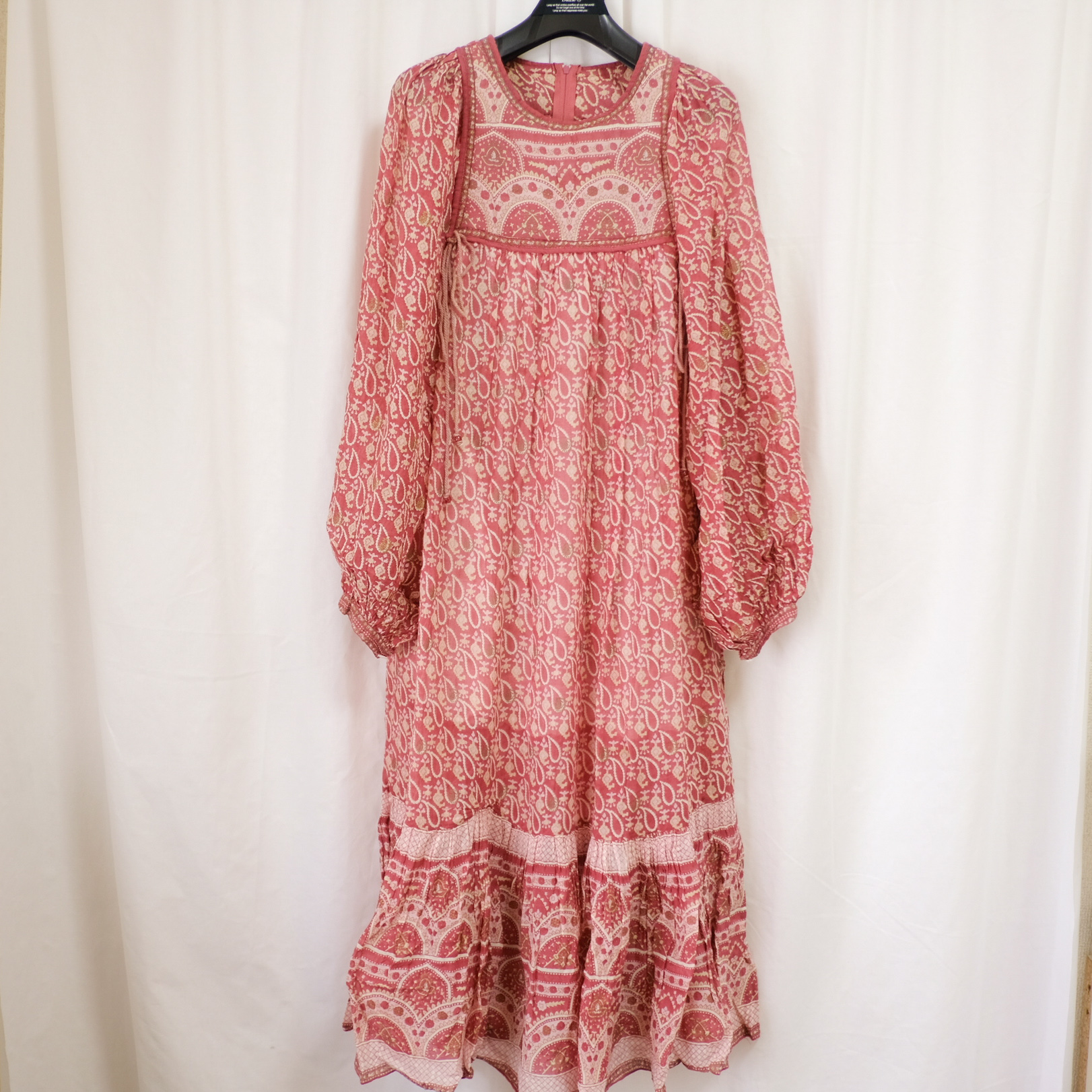 vintage 70's インド綿ワンピース