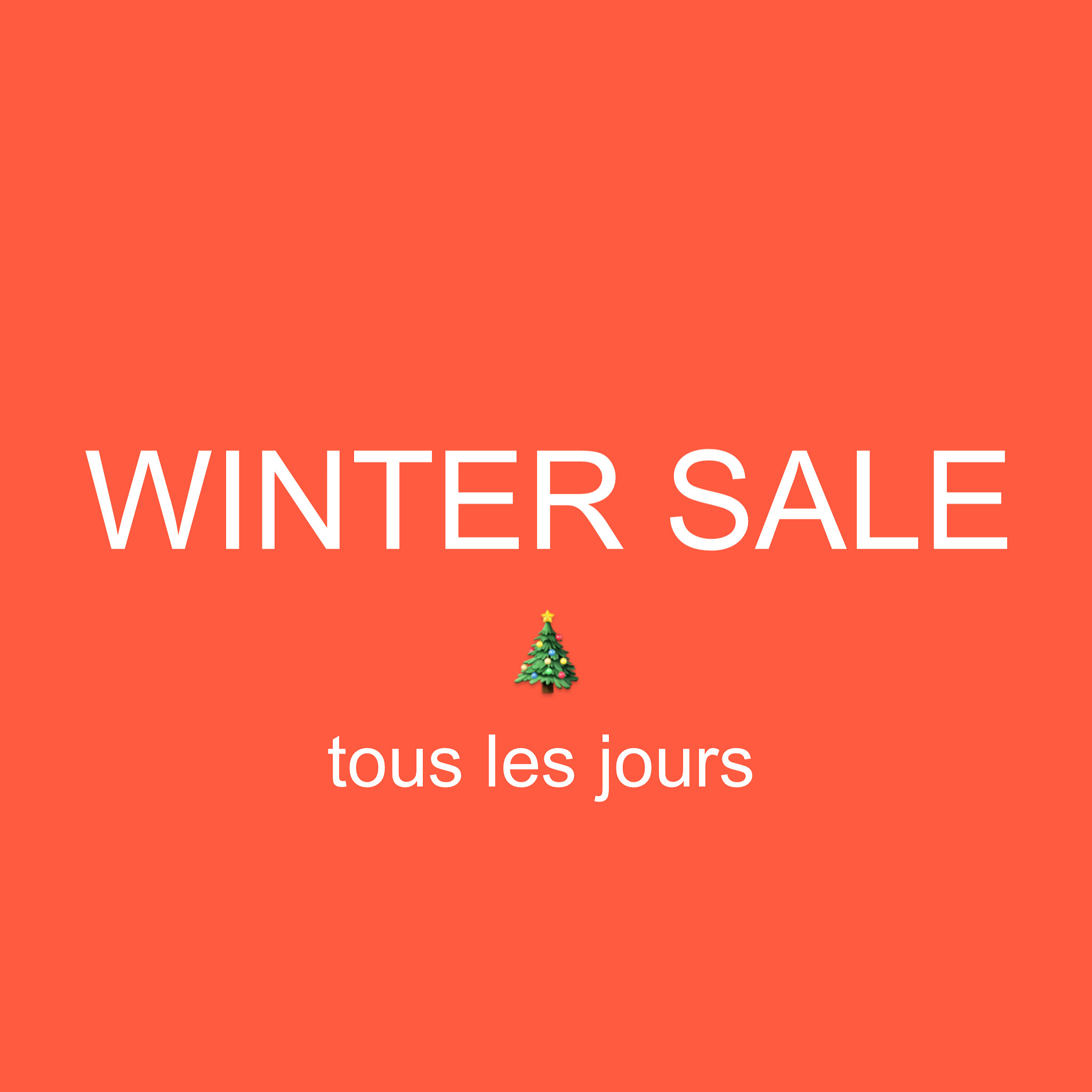 WINTER SALEのお知らせ