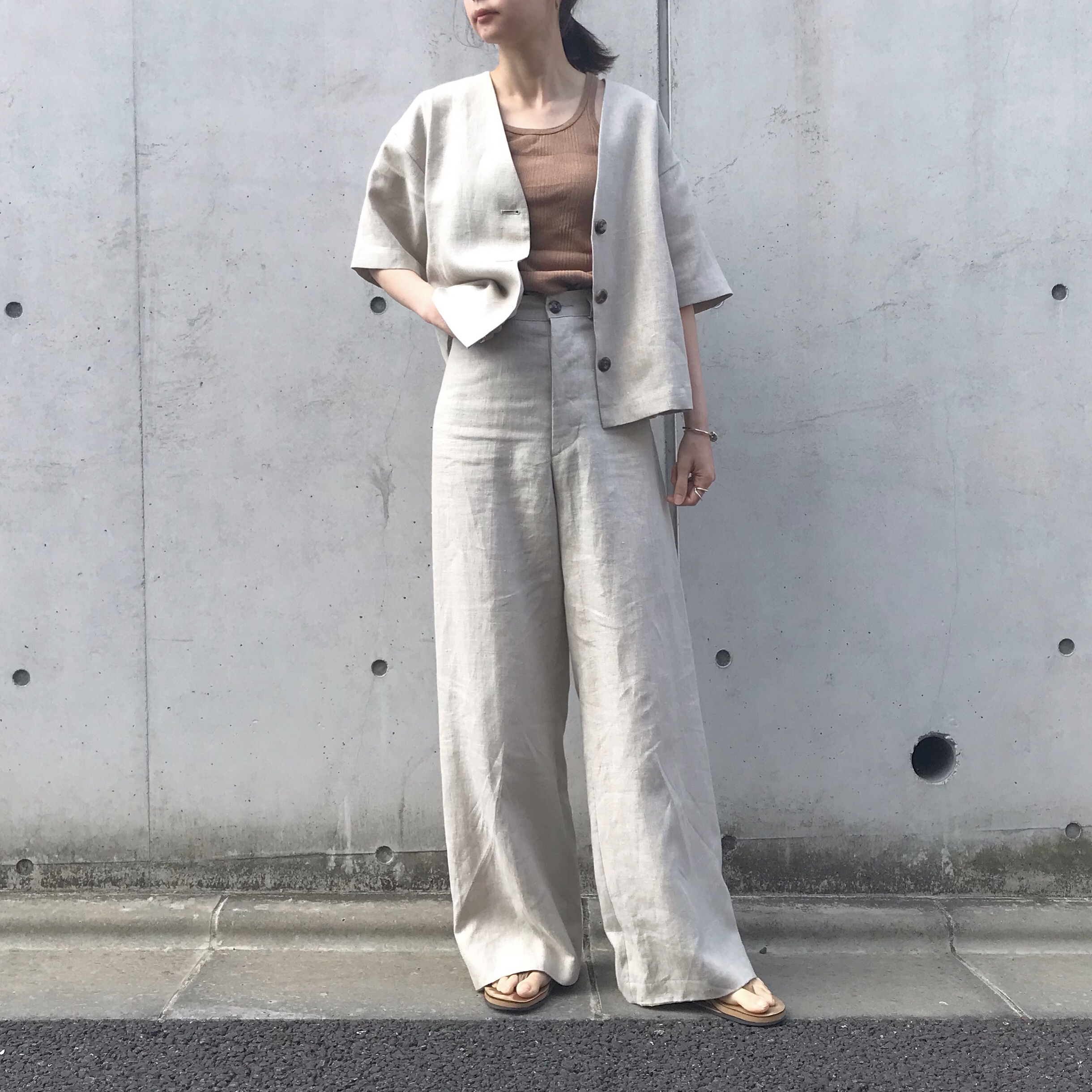 unscrum リネンシャツ 再入荷