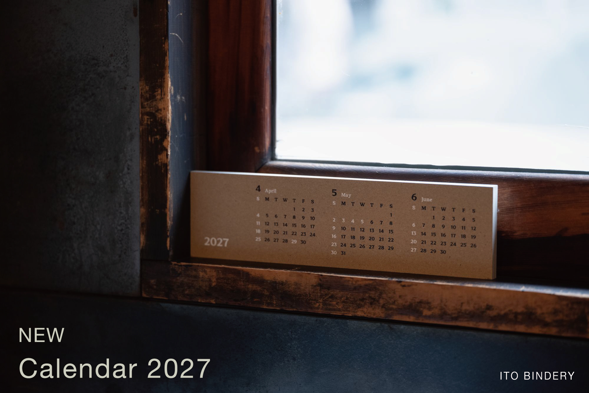 ITO BINDERY Calendar 2027 発売のお知らせ