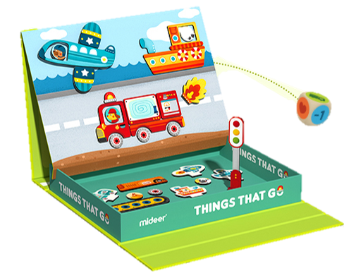 マグネット　トラフィック　ミディア　パズル　磁石　ゲーム　知育玩具　おもちゃ　のりもの　こども　人気