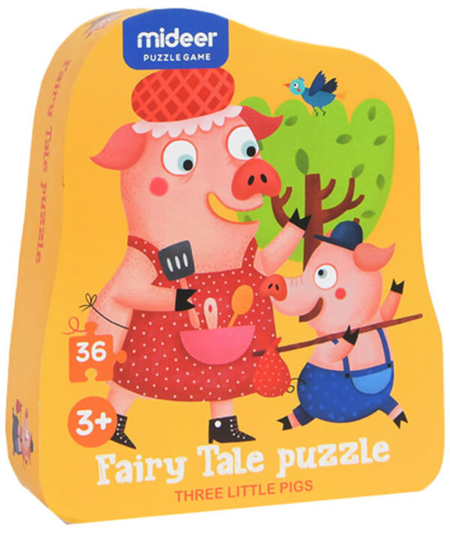 Three little pigs　ミディア　３匹の子豚　パズル　こども　３歳　おもちゃ　知育玩具　