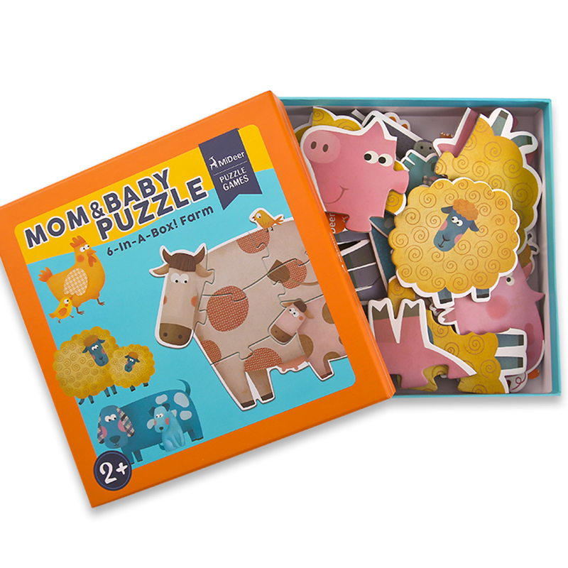 マム＆ベイビーパズル　ミディア　知育玩具　おもちゃ　パズル　こども　おすすめ　人気　３歳　動物　親子