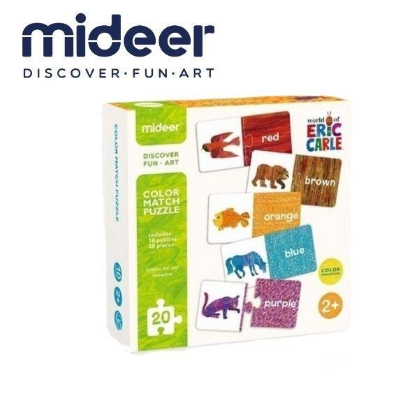 【Mideer】カラーマッチングパズル　知育玩具　おもちゃ　どうぶつ　雑貨　ジグソー　こども　２歳　