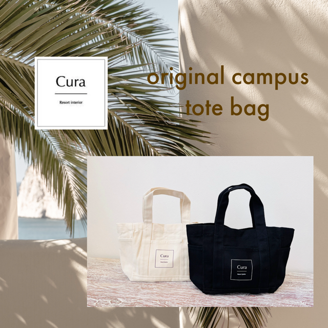 cura オリジナルキャンパストートバッグ