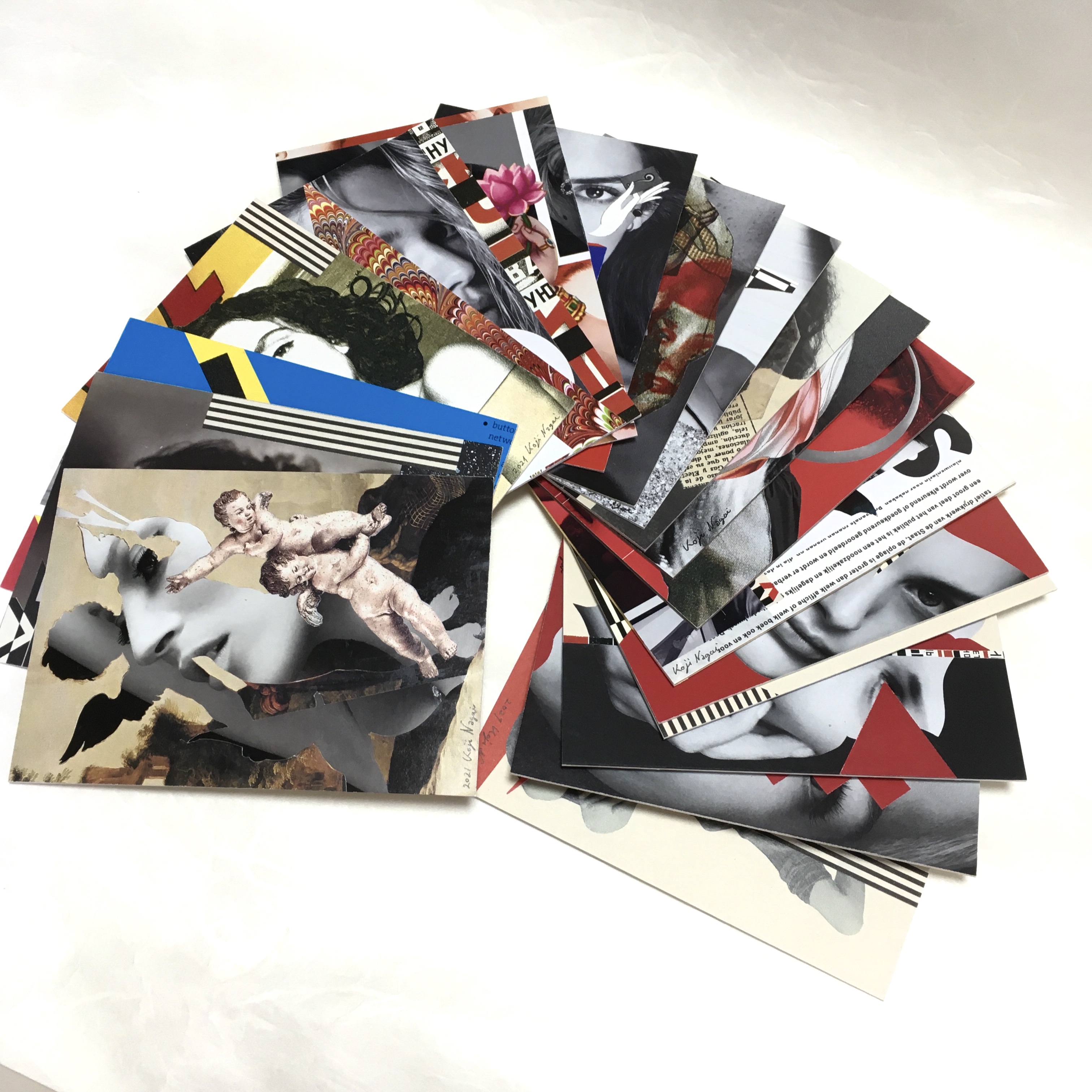 Small collage series “face”