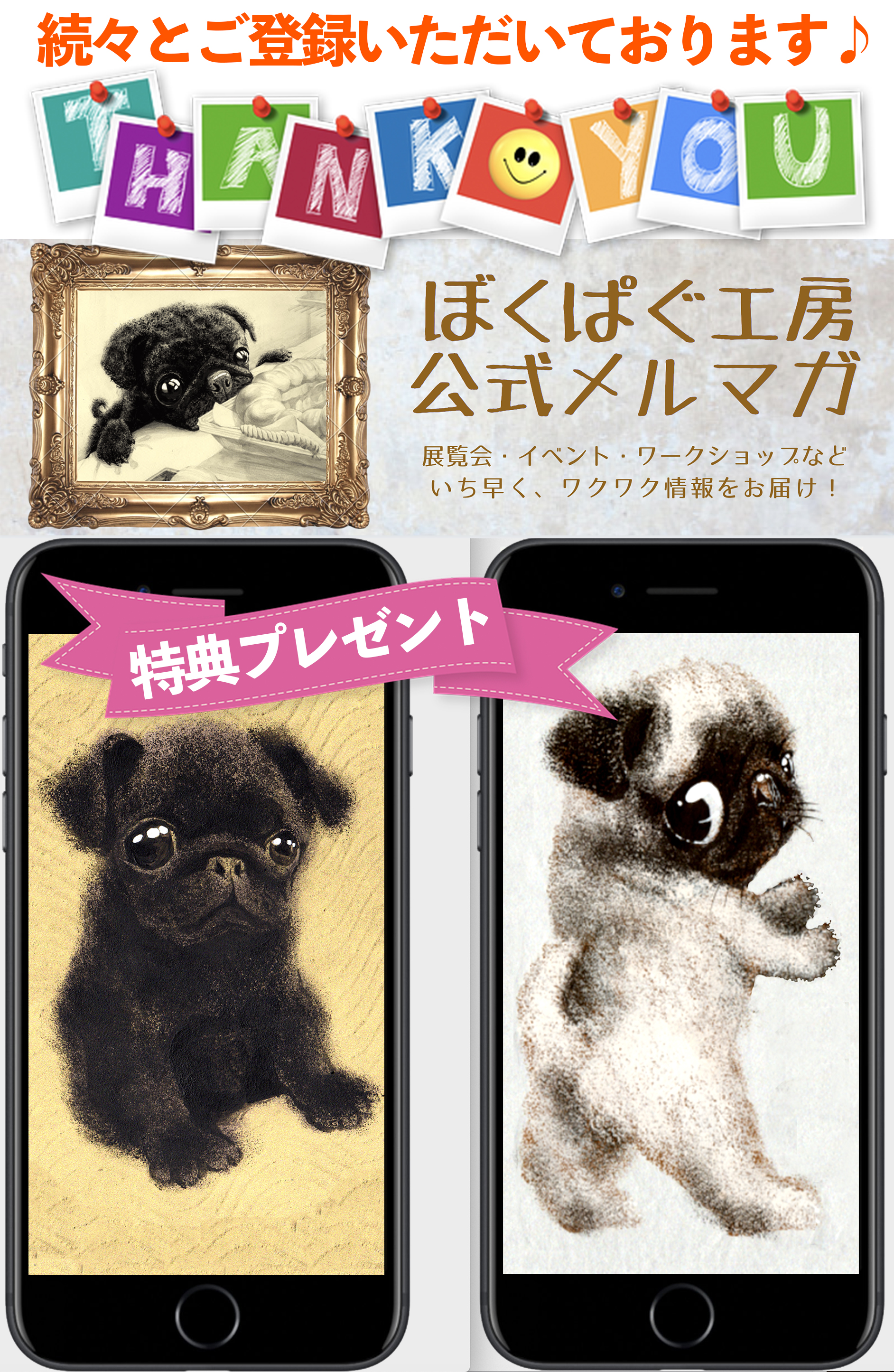 ☆続々とご登録いただいております☆【ぼくぱぐ工房】公式メールマガジンオープン‼️