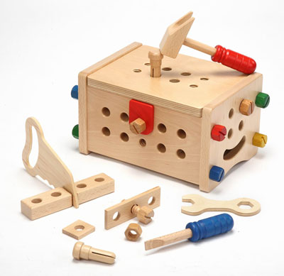 トレジャーボックス　知育玩具　木製　大工　こども　人気　おすすめ　セール　アウトレット　おもちゃ　と