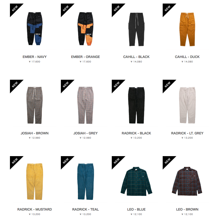 FAIRPLAY FALL 19 入荷!!