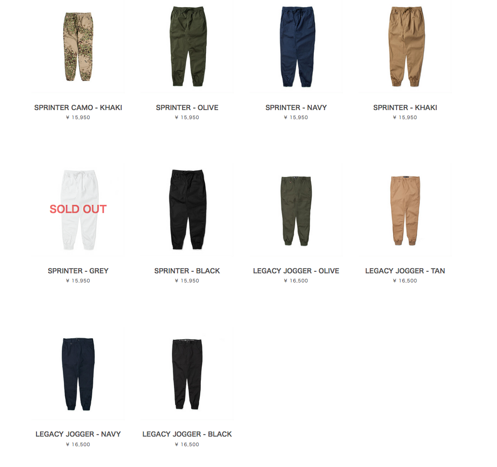 Publish CarryOver Pants 再入荷!