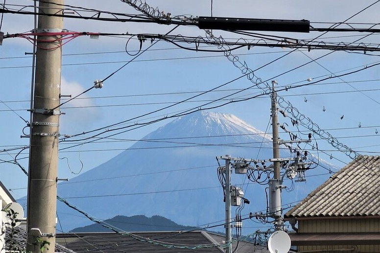 初冠雪の富士山！
