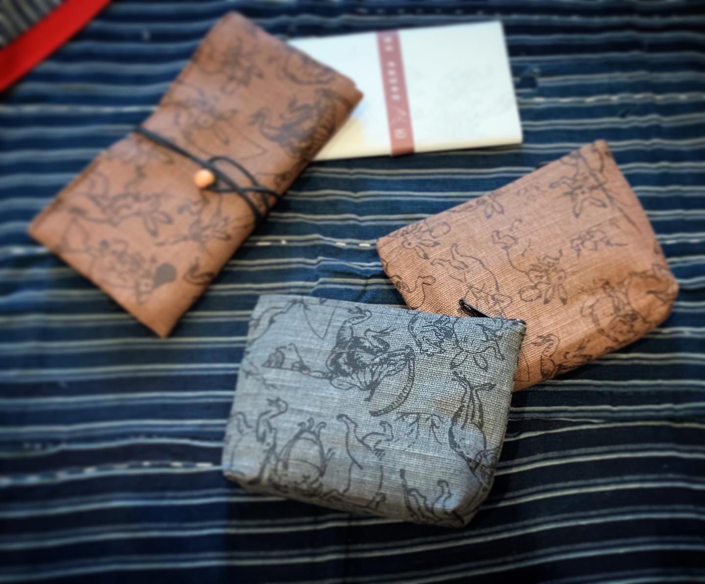 鳥獣戯画  道中財布・ポーチ