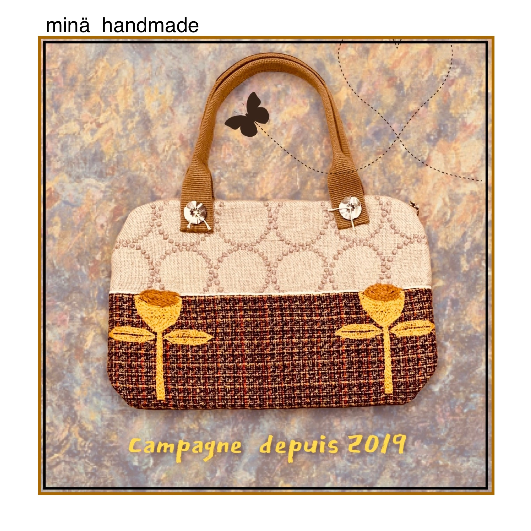 handmade バッグが完成しました。