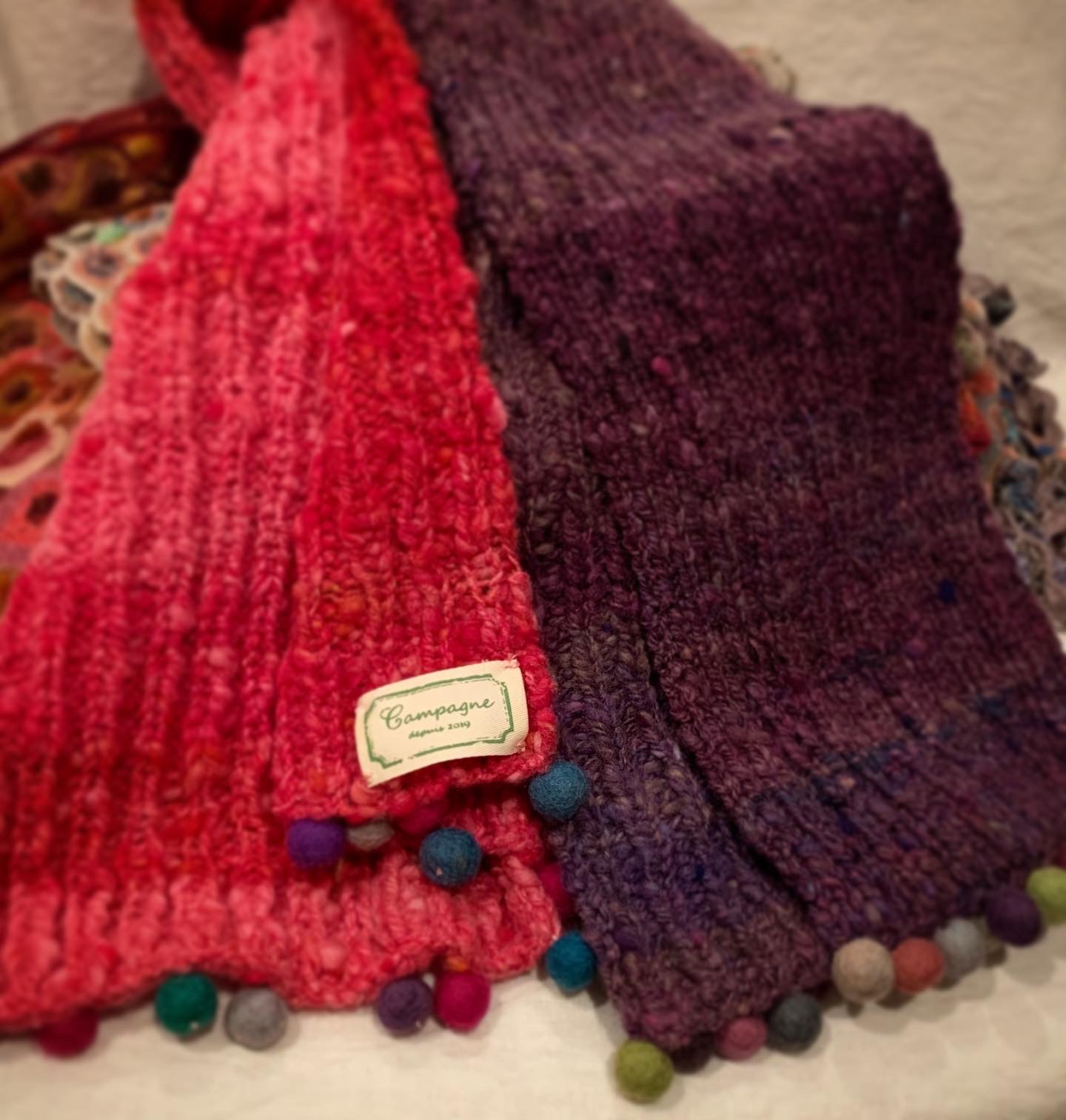 ショートニット🧶ストール
