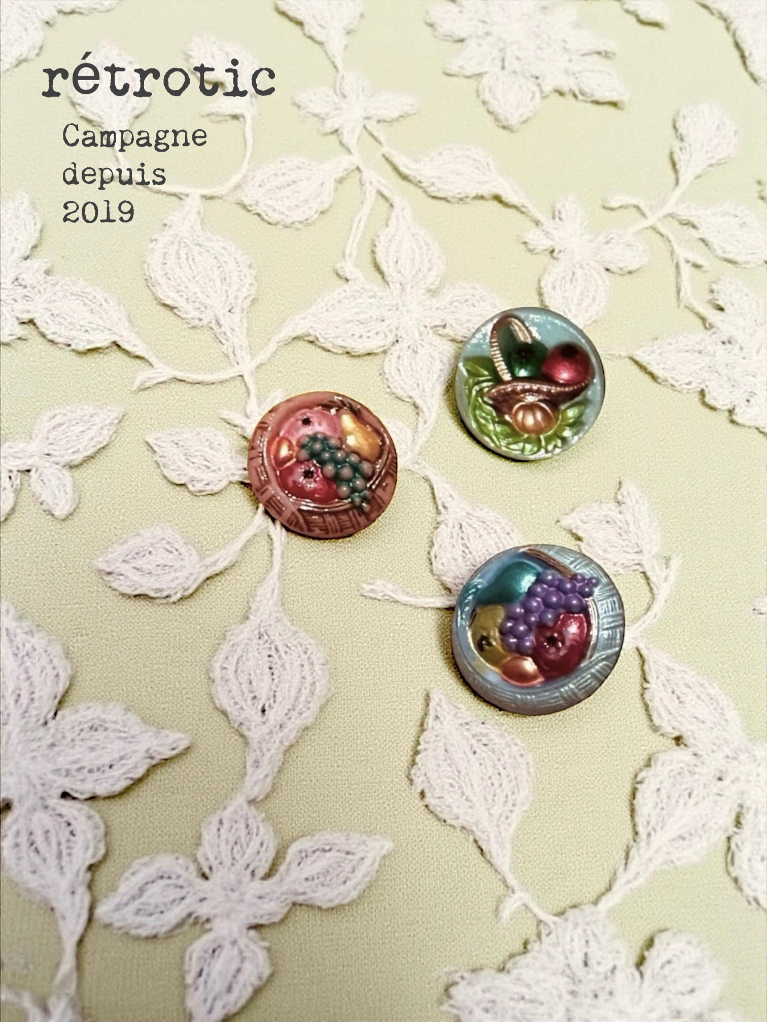 チェコのガラスボタン