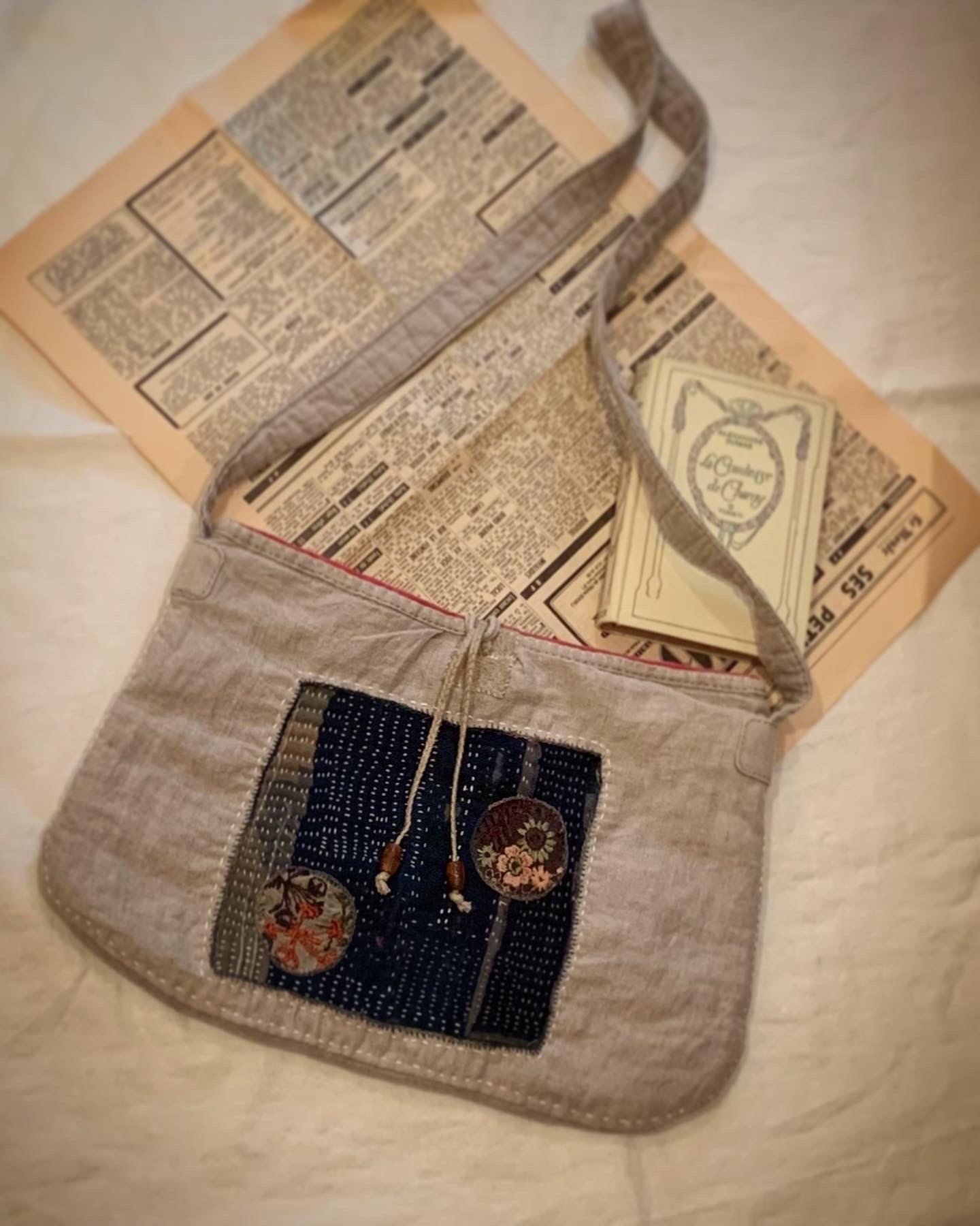 handmade  サコッシュ 1点もの