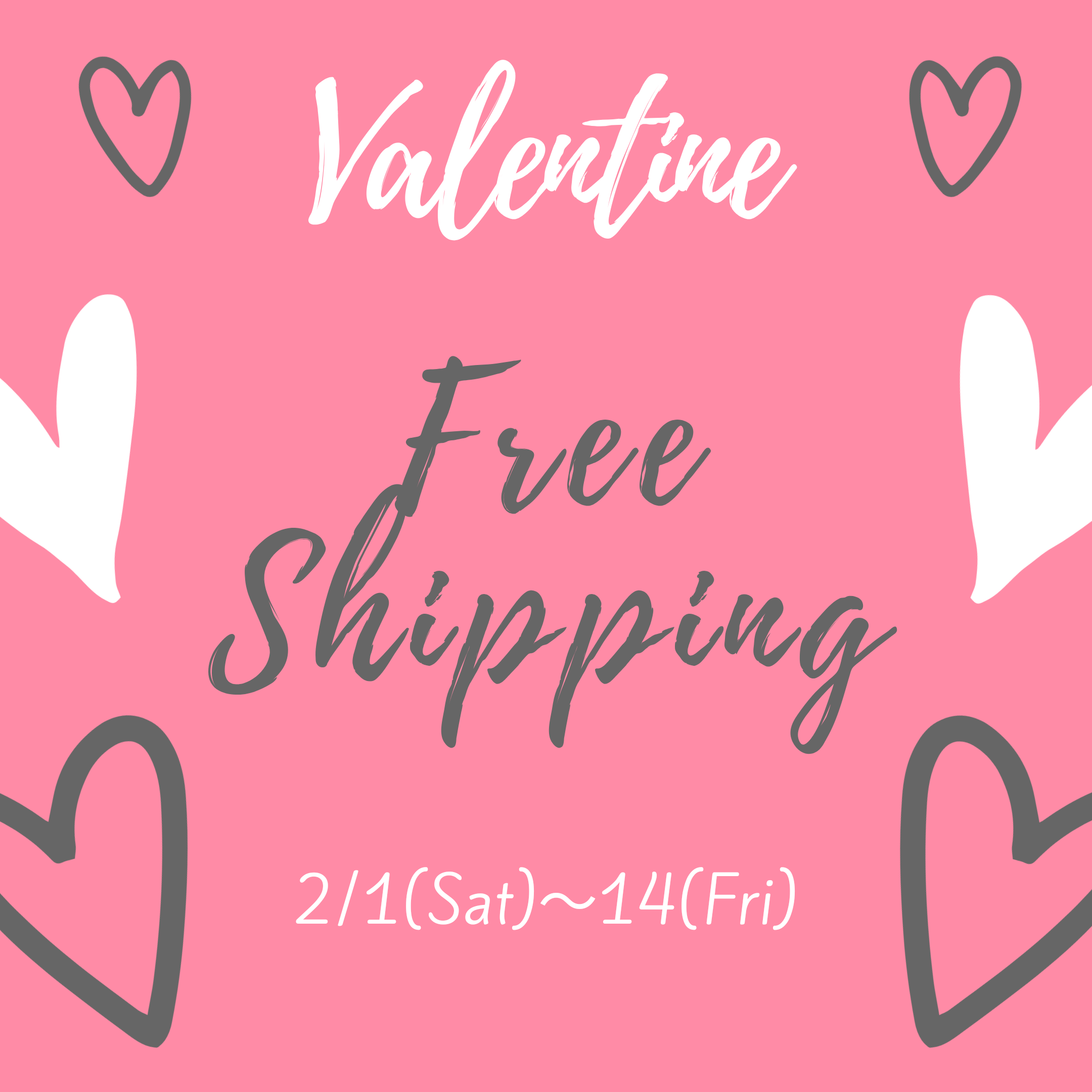 ♡♡Valentine Free Shipping 送料無料♡♡