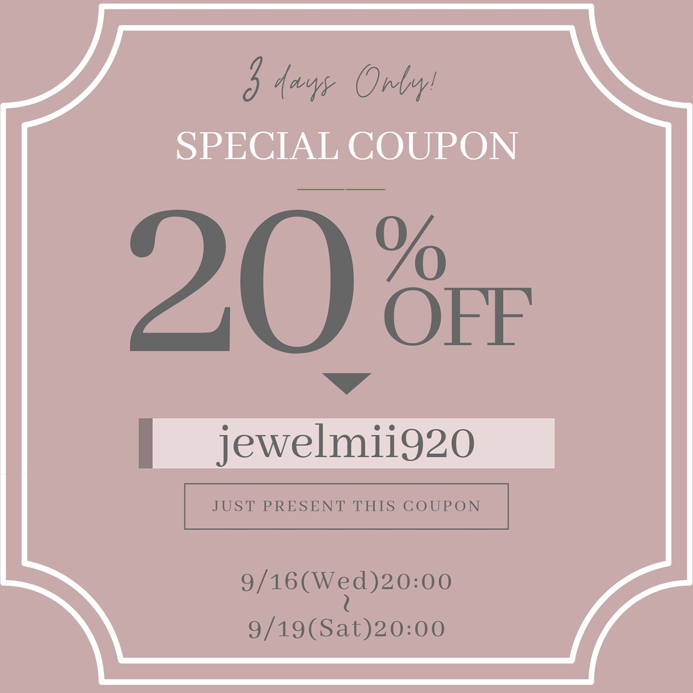 ☆20%OFFクーポンコード➡〈jewelmii920〉￥3,000以上のご注文で送料無料