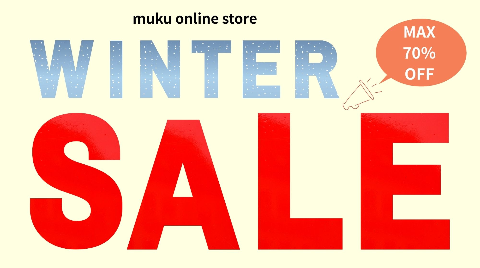 WINTER SALE開催中🎉