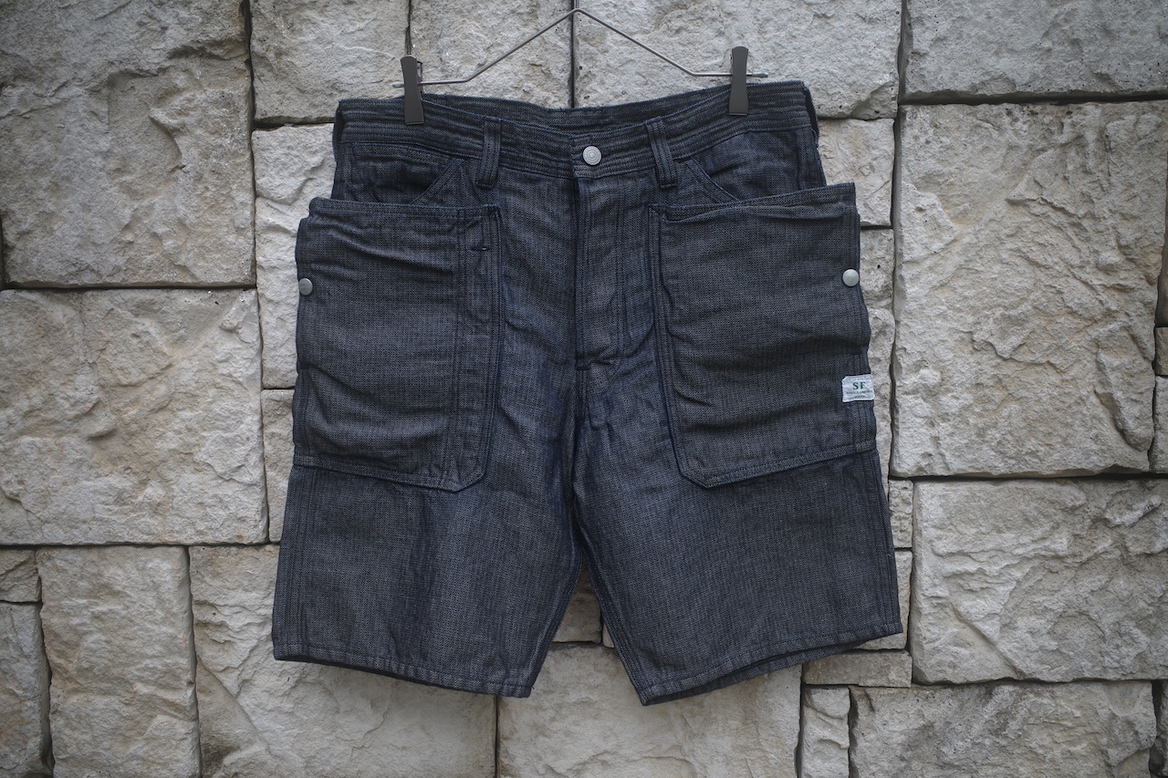 SASSAFRAS / FALL LEAF PANTS 1/2 -C/L HERRINGBONE-