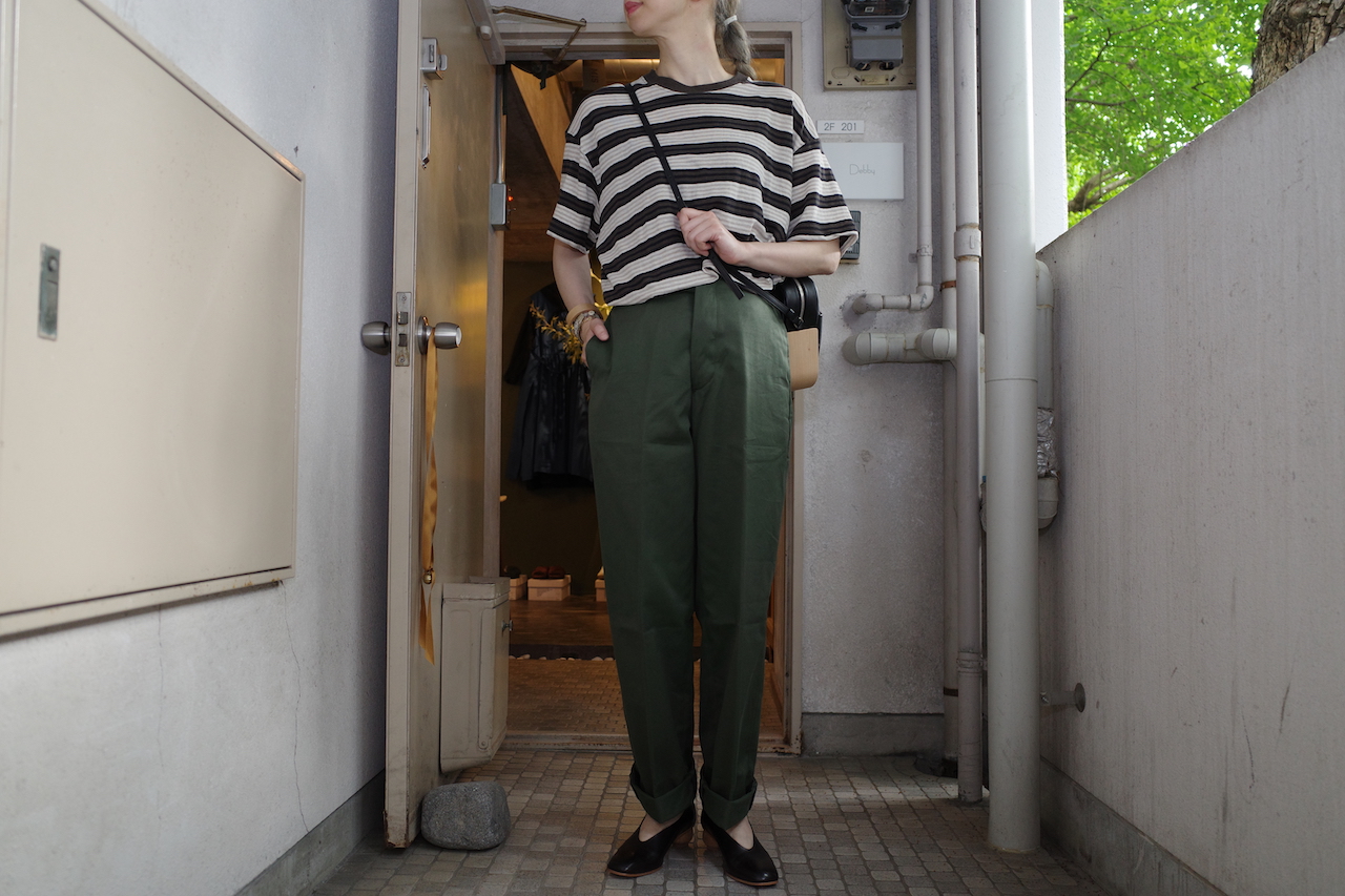 unfil / french linen jersey set up