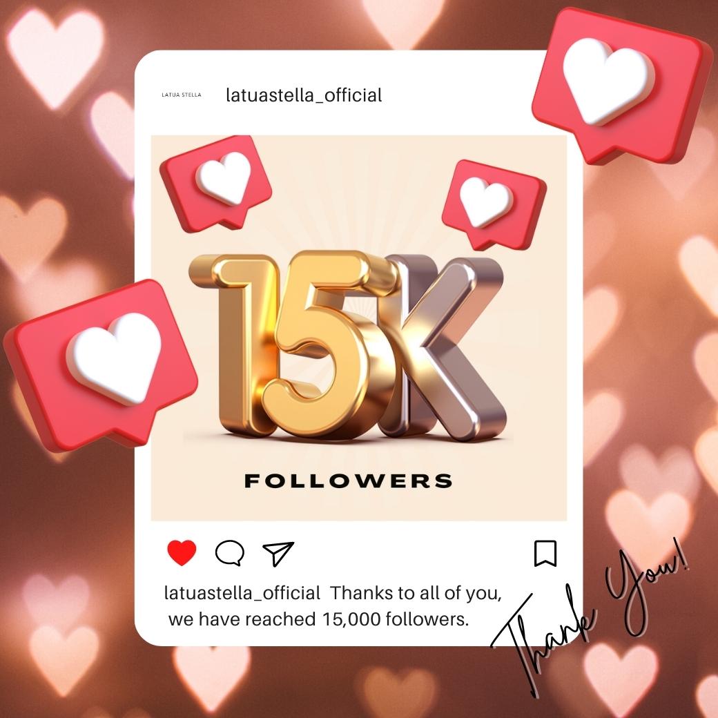 Instagram【15,000 followers】15% off coupon