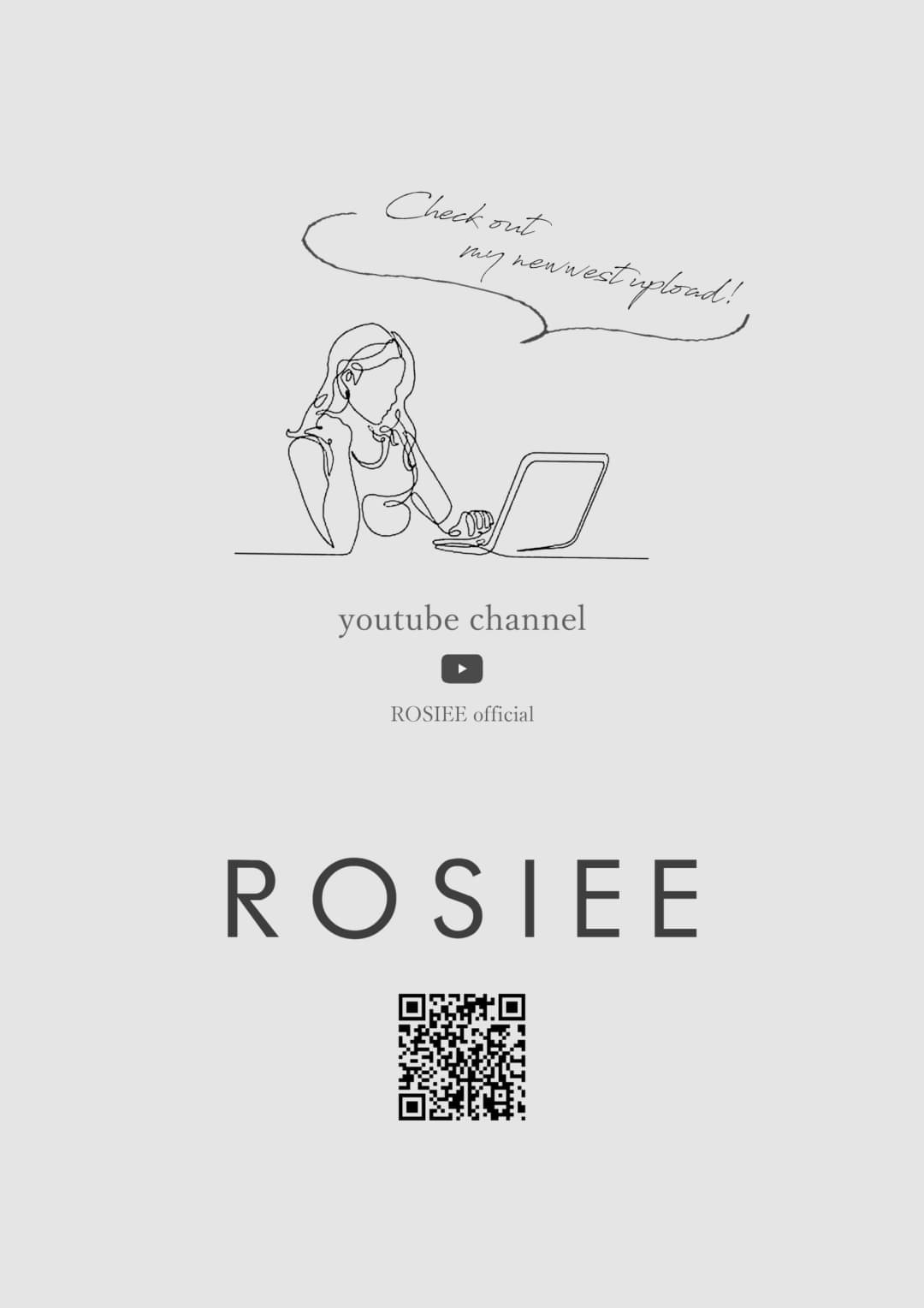 ROSIEE 初の「Youtube展示会」開催致します！！