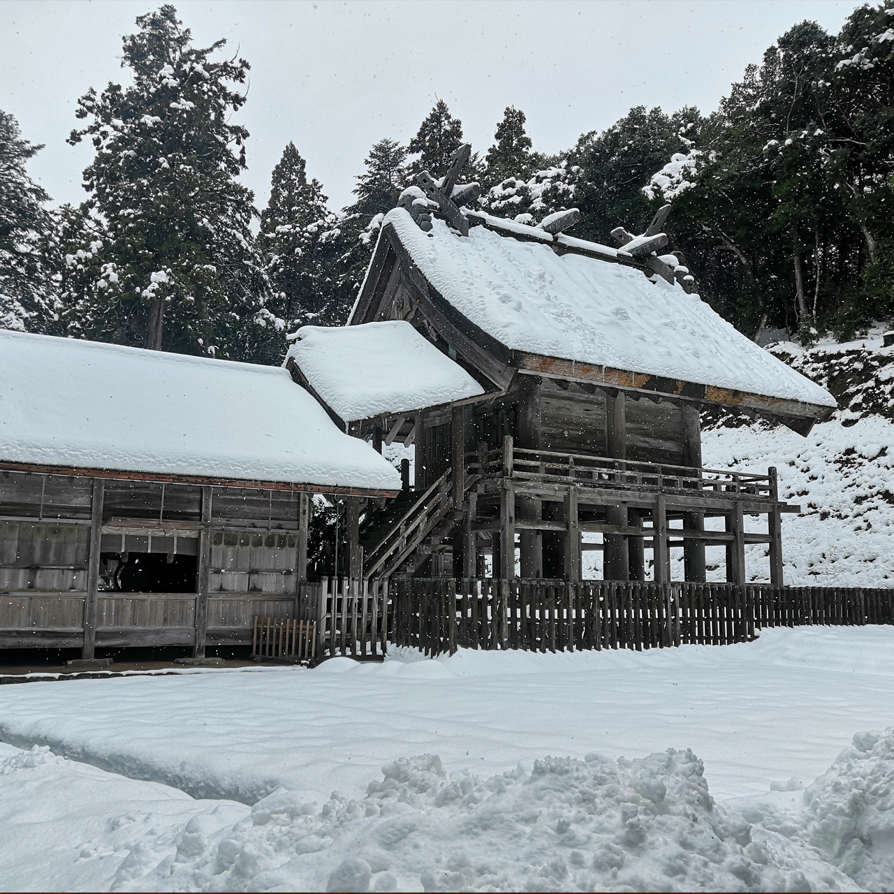 《柴立て》神魂神社の祷家神事（とうやしんじ）1年のはじまり