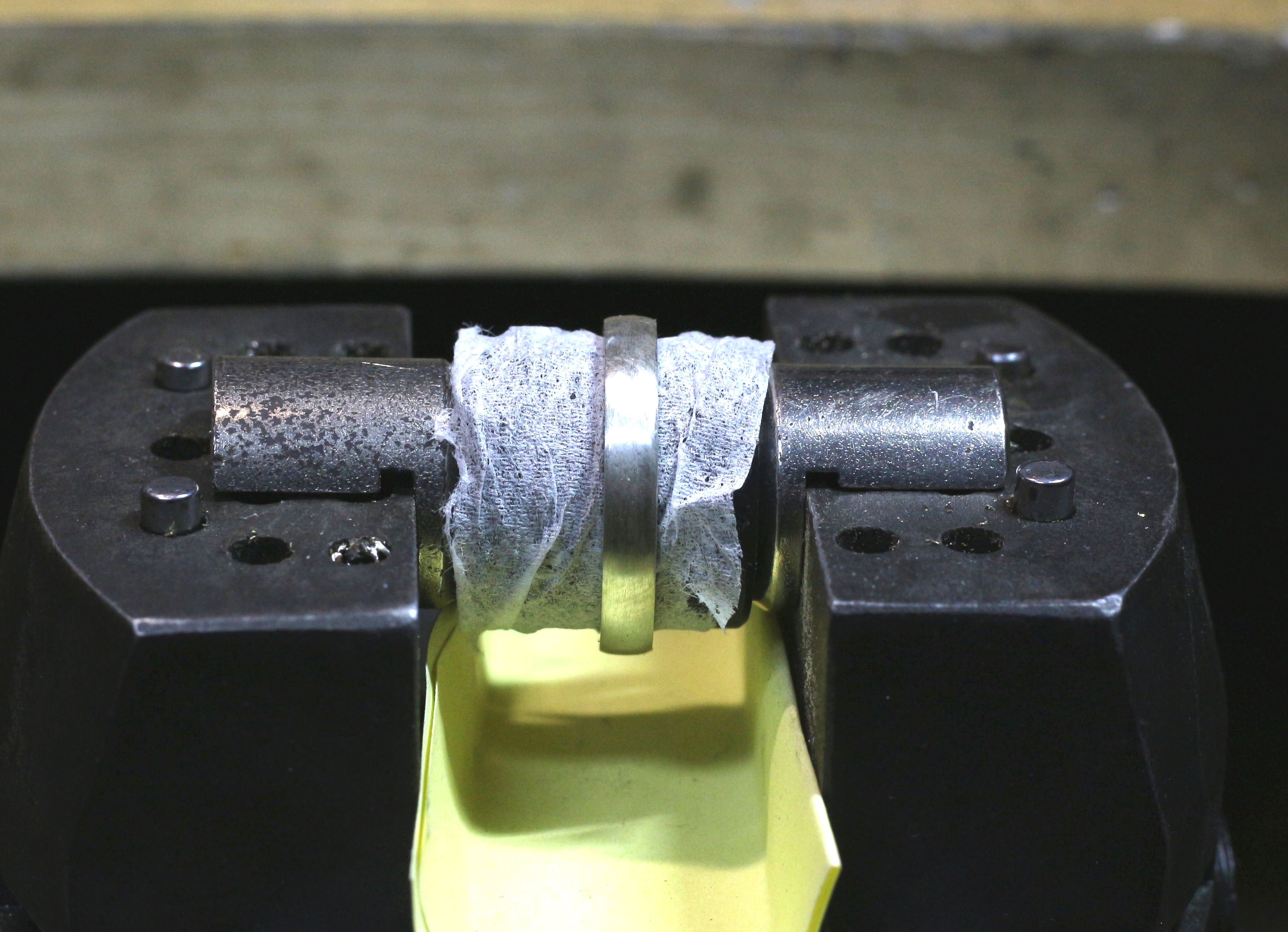 手彫りリング　紫陽花の製作過程