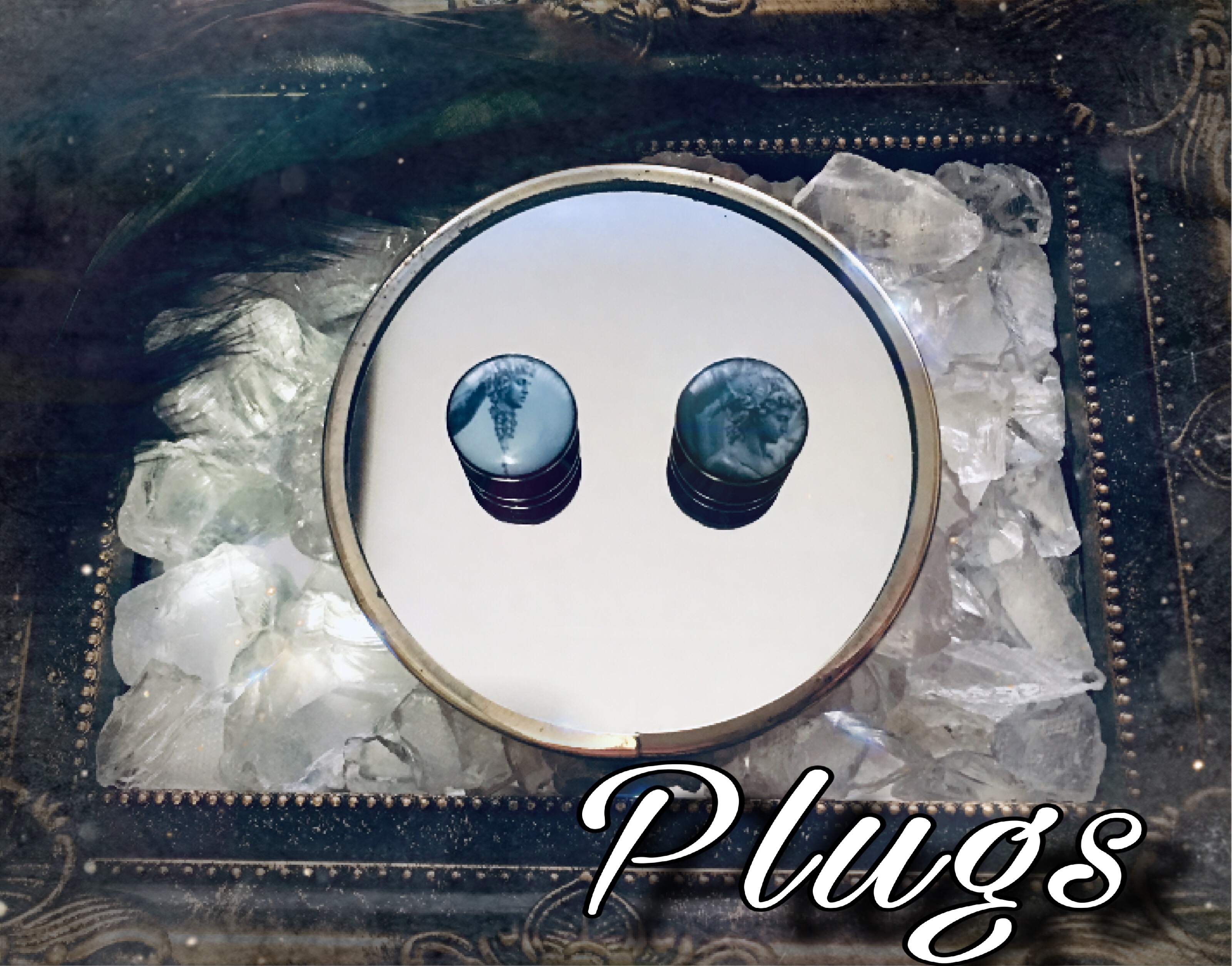1ペア プラグピアス ペルセウス メドゥーサ 新入荷💎
