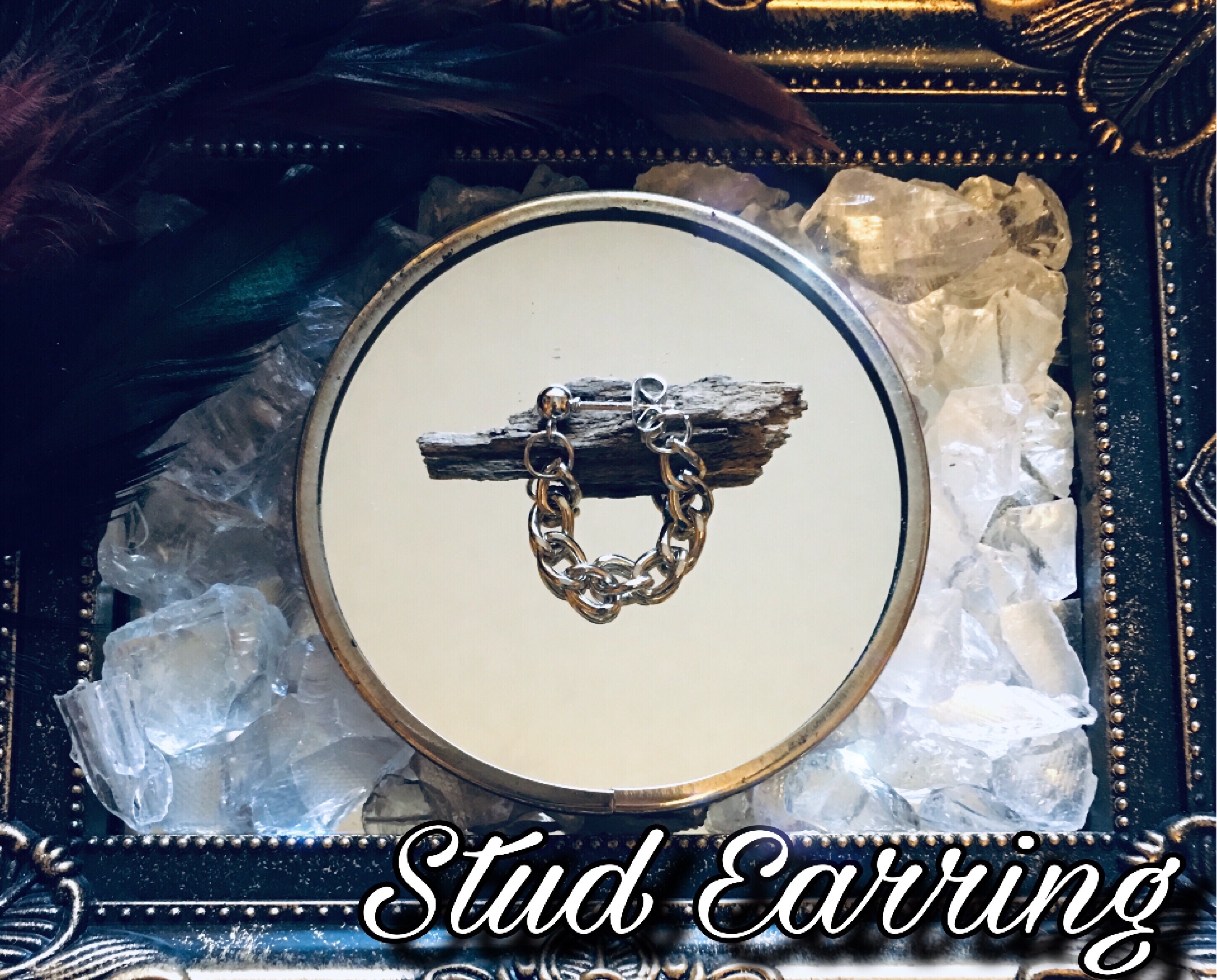 チェーン スタッドピアス入荷💎