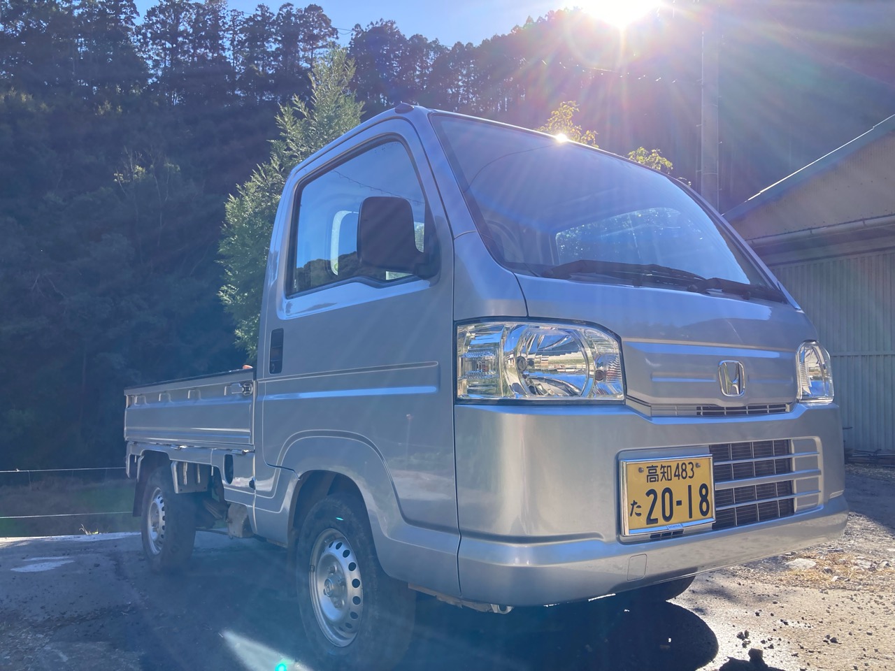 軽トラの洗車