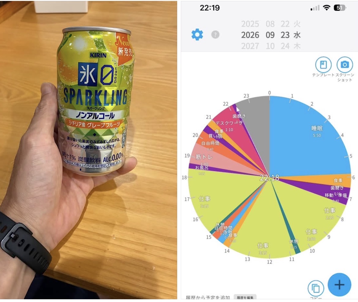 ノンアルで乾杯