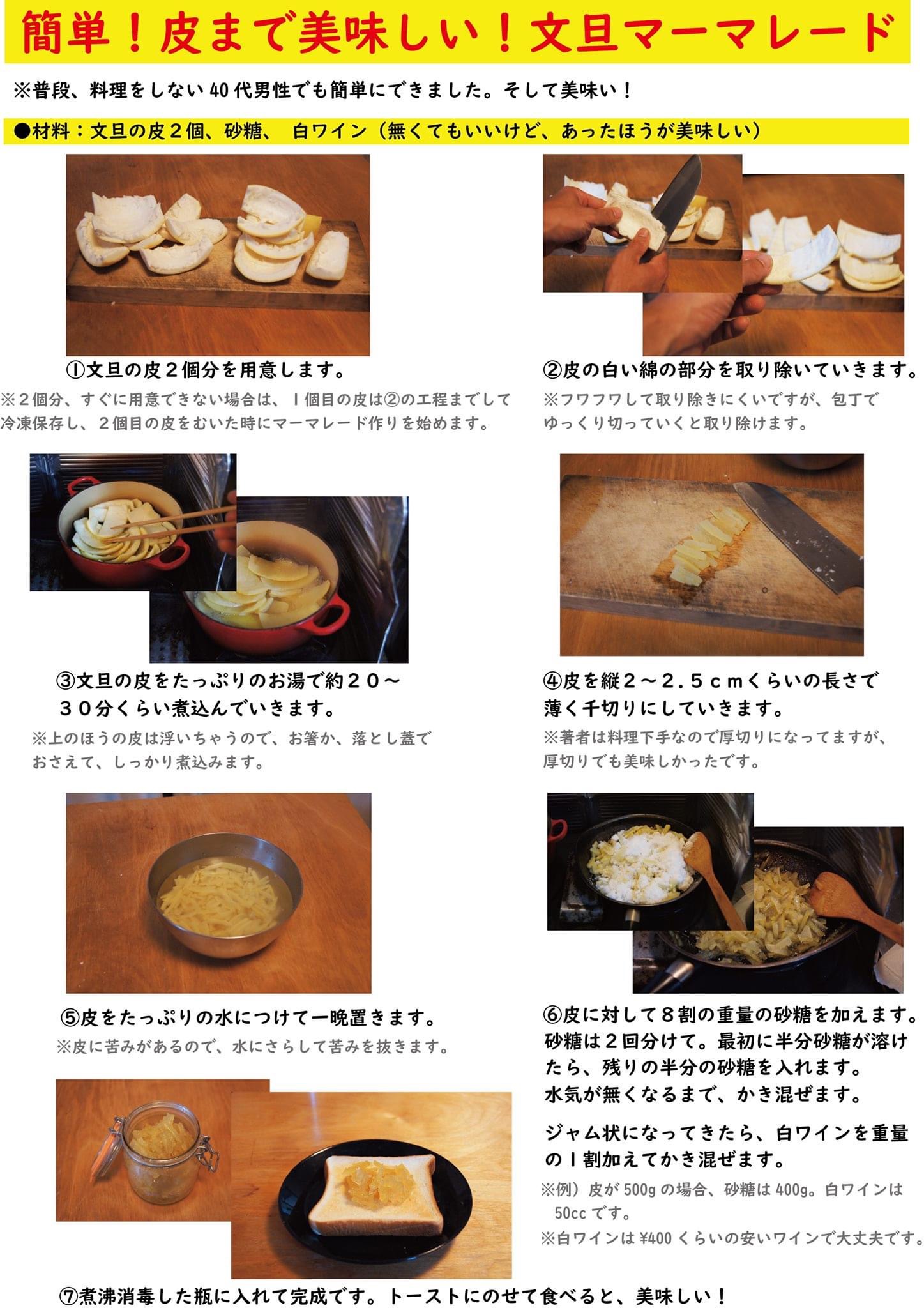 文旦の皮を活用して〜